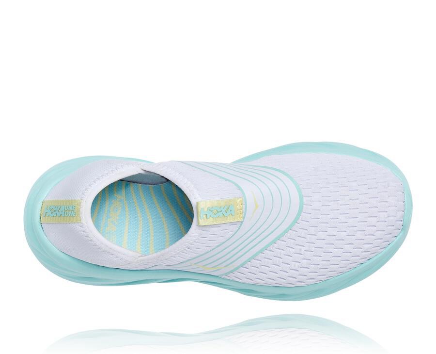 Hoka One One Sandalet Kadın Beyaz/Mavi - Ora Recovery - NF7092435